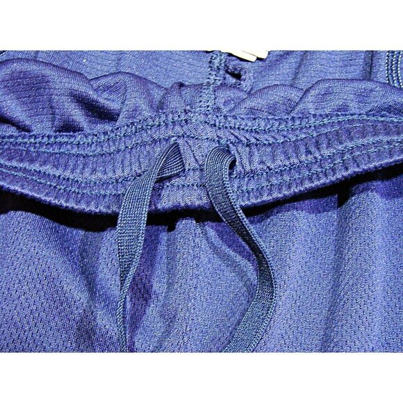 Under Armour Athletic Basketball Shorts Navy Blue Elastic Waist Workout Sz Large - Picture 4 of 12
